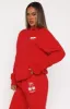 Love Of My Life Oversized Hoodie Red sold by White Fox Boutique