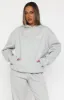 Love Me Tender Oversized Hoodie Dark Grey Marle sold by White Fox Boutique