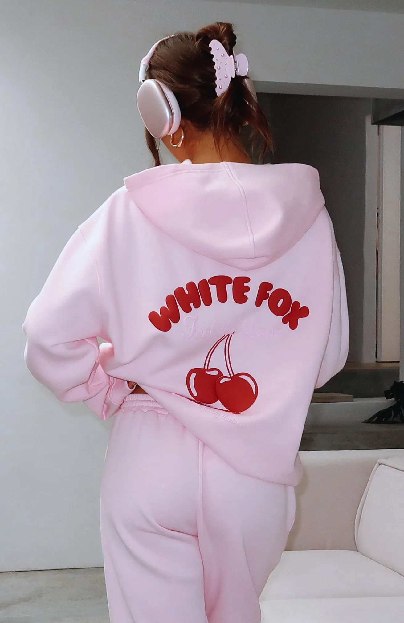 Love Me Tender Oversized Hoodie Pink sold by White Fox Boutique