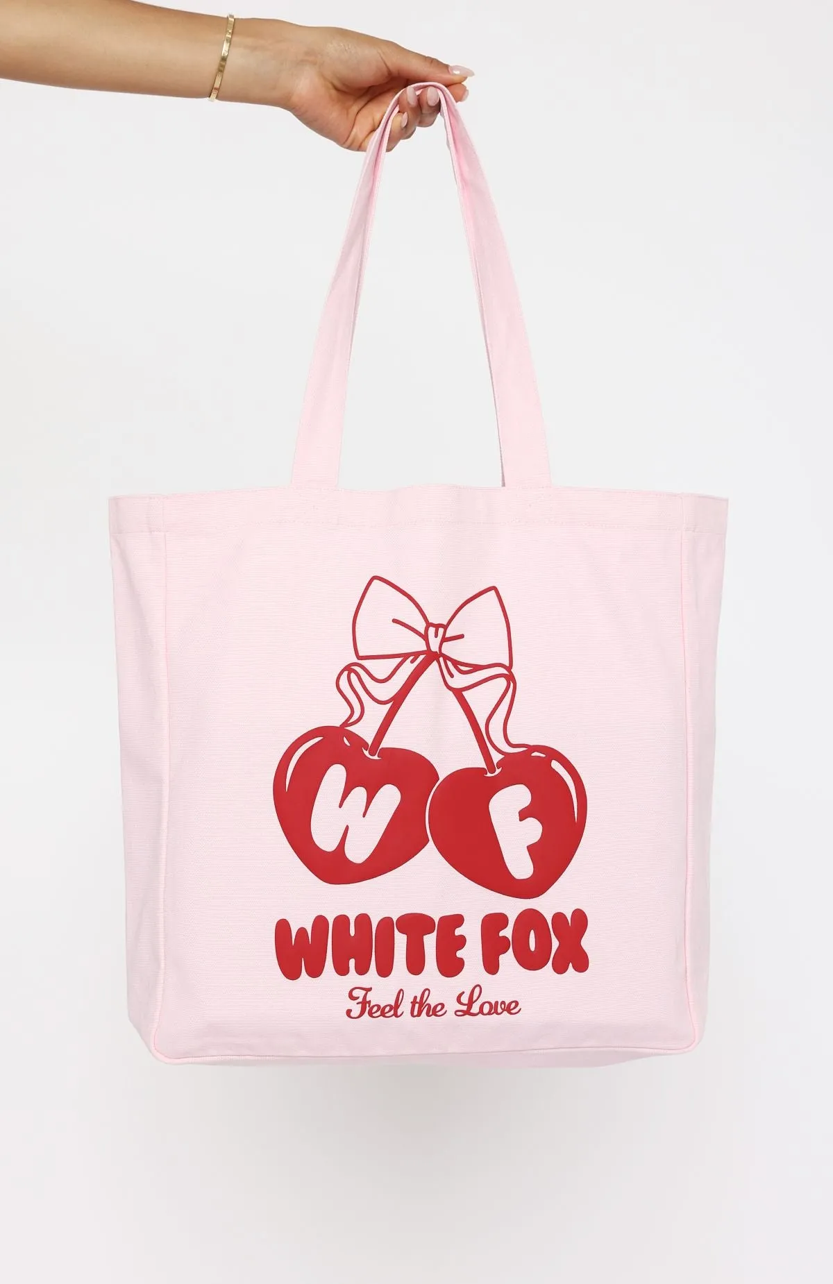 Feel The Love Tote Bag Pink sold by White Fox Boutique product image thumbnail 2