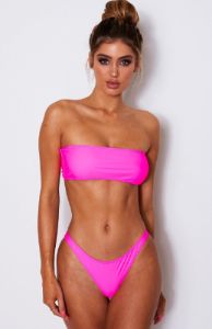 Kiki Bikini Top Neon Pink sold by White Fox Boutique
