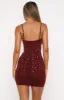 You Should Be Dancing Mini Dress Wine sold by White Fox Boutique