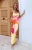 Feeling The Heat Maxi Dress Lemon Spritz sold by White Fox Boutique