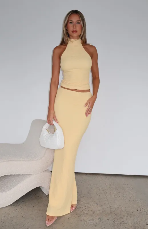 That's Right Maxi Skirt Popcorn sold by White Fox Boutique