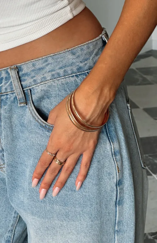 Jasna Bracelet Set Gold sold by White Fox Boutique