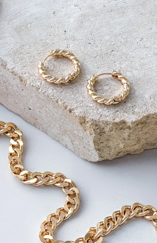 Vlada Earrings Gold sold by White Fox Boutique