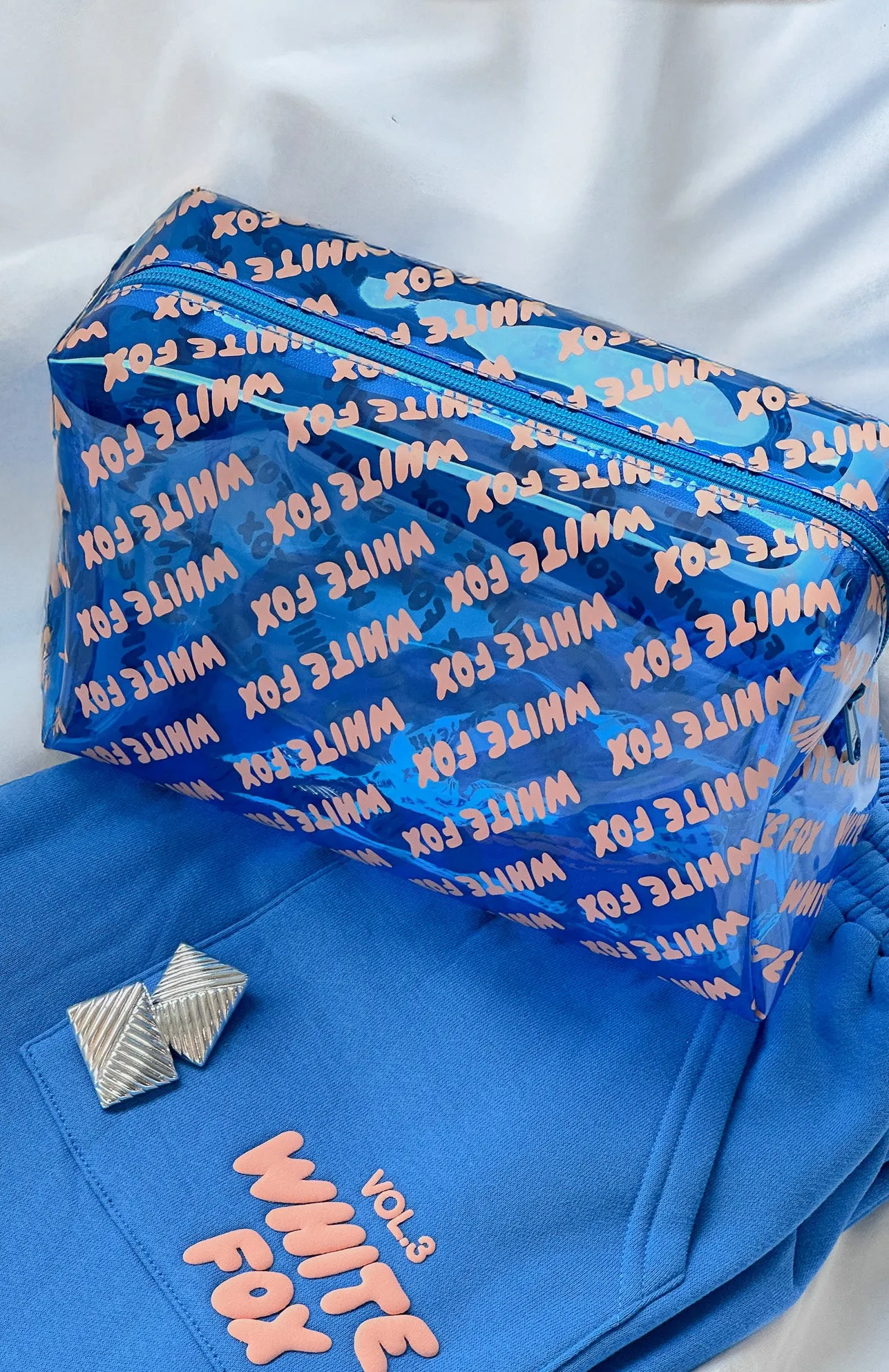 Offstage Cosmetic Case Azure sold by White Fox Boutique