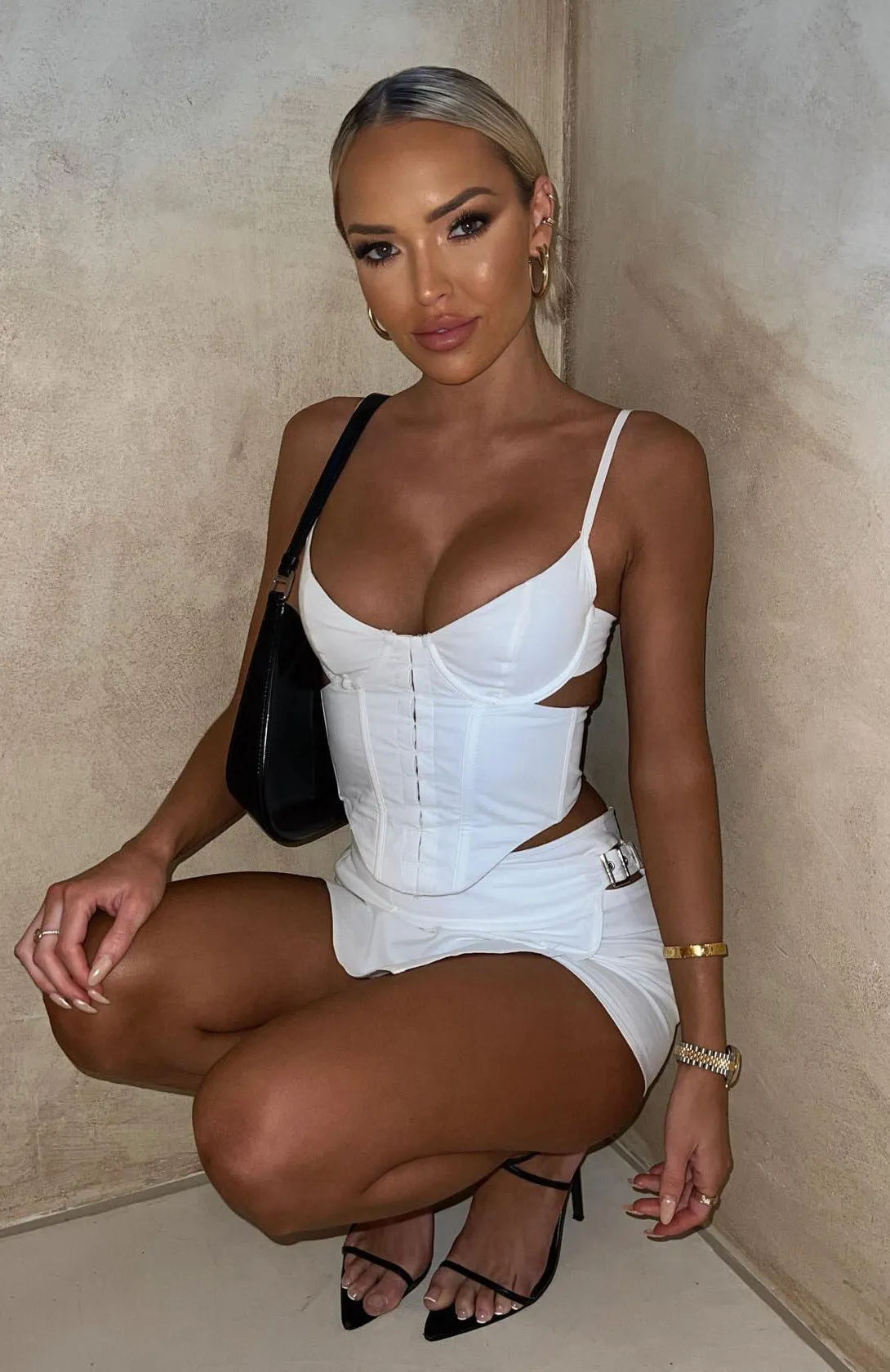 Matter Of Time Bustier White sold by White Fox Boutique