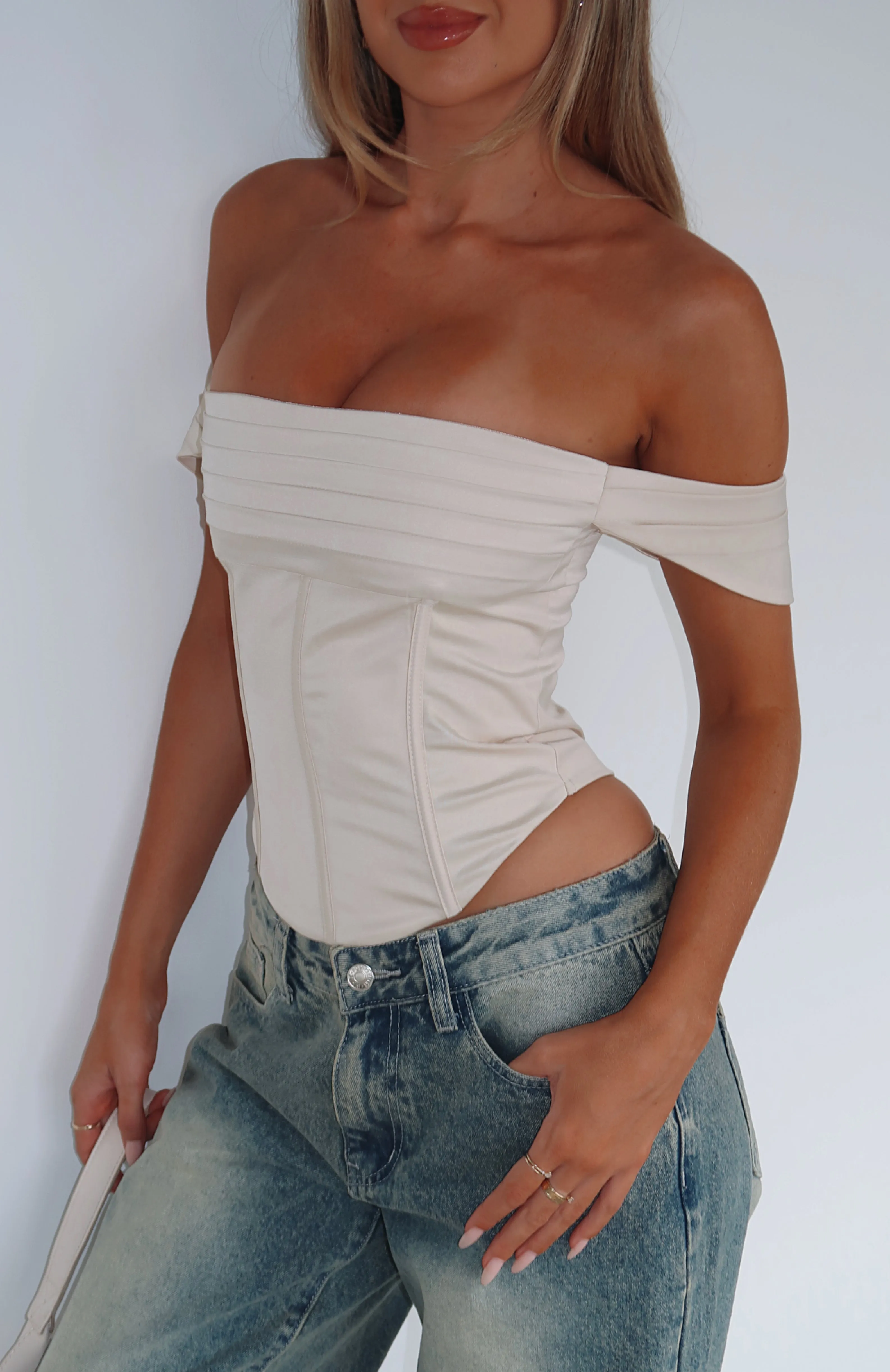 Midnight Magic Bustier Champagne sold by White Fox Boutique product image thumbnail 5