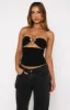 Heart Skips A Beat Bustier Black sold by White Fox Boutique