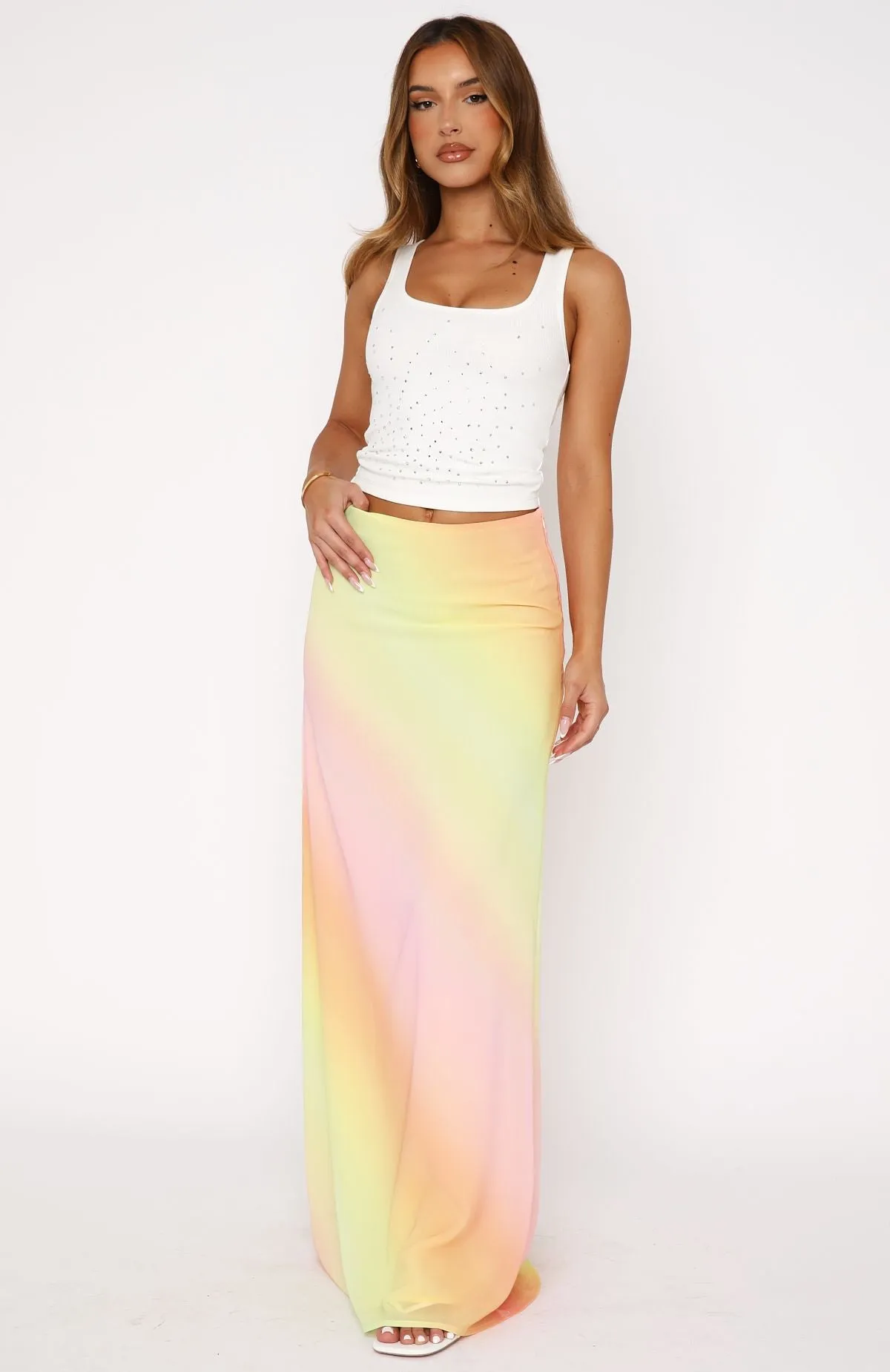 Our Love Maxi Skirt Rainbow sold by White Fox Boutique product image thumbnail 2