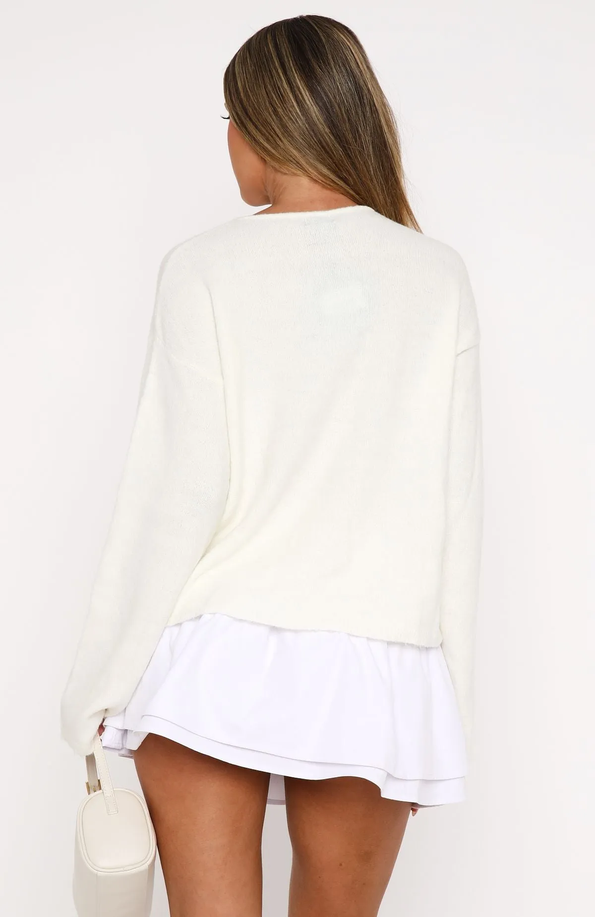 Perfecting My Art Cardigan Cream sold by White Fox Boutique product image thumbnail 4