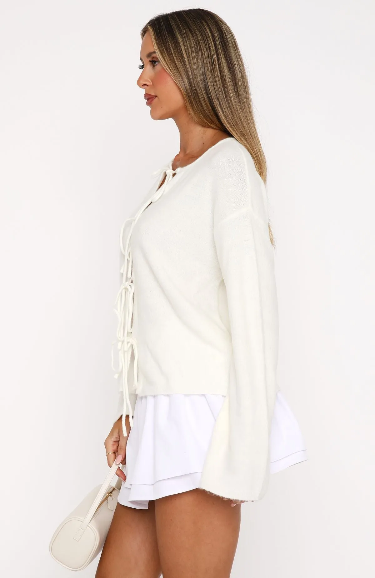 Perfecting My Art Cardigan Cream sold by White Fox Boutique product image thumbnail 3