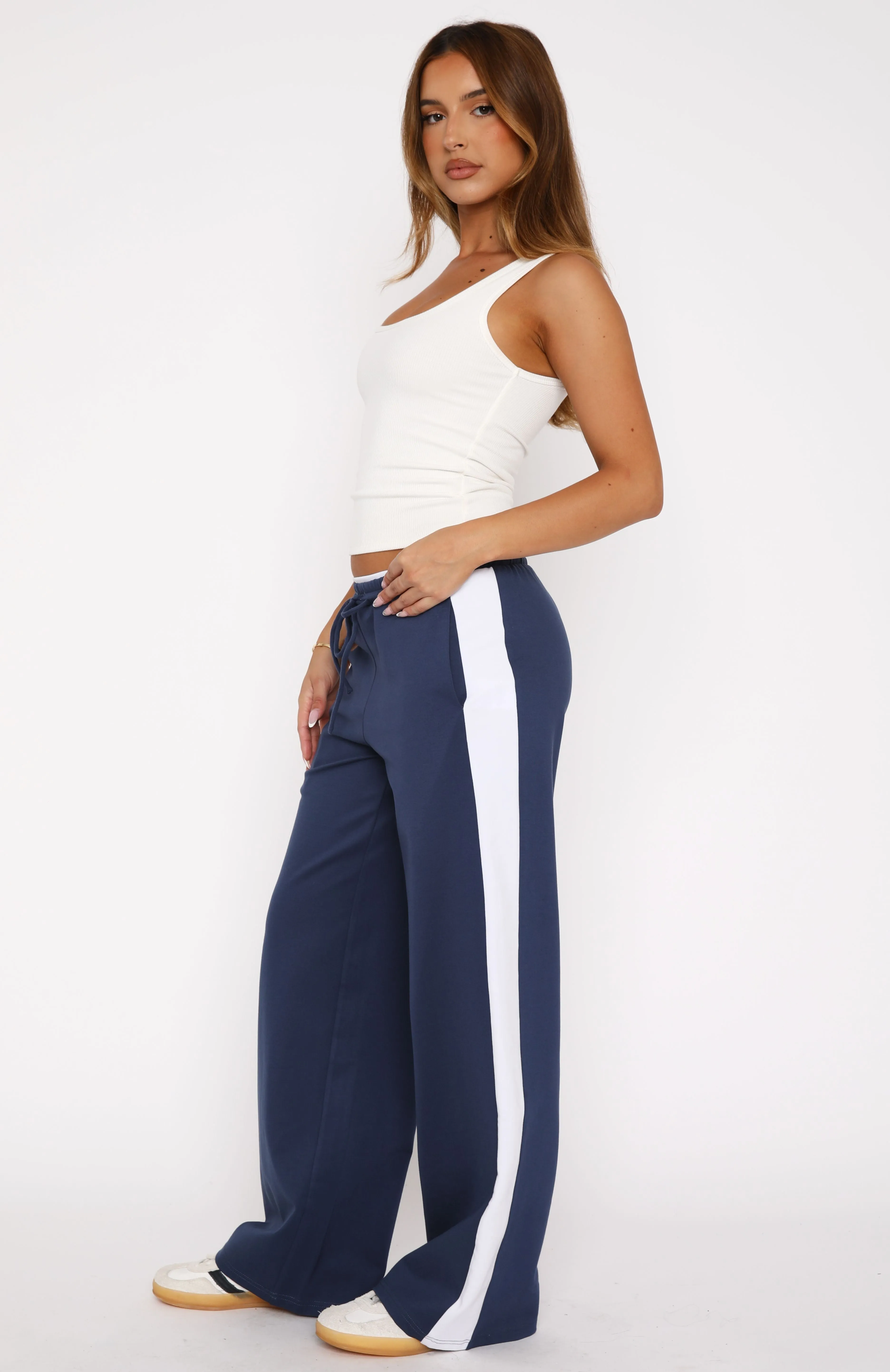 Past Mistakes Pants Navy sold by White Fox Boutique product image thumbnail 3