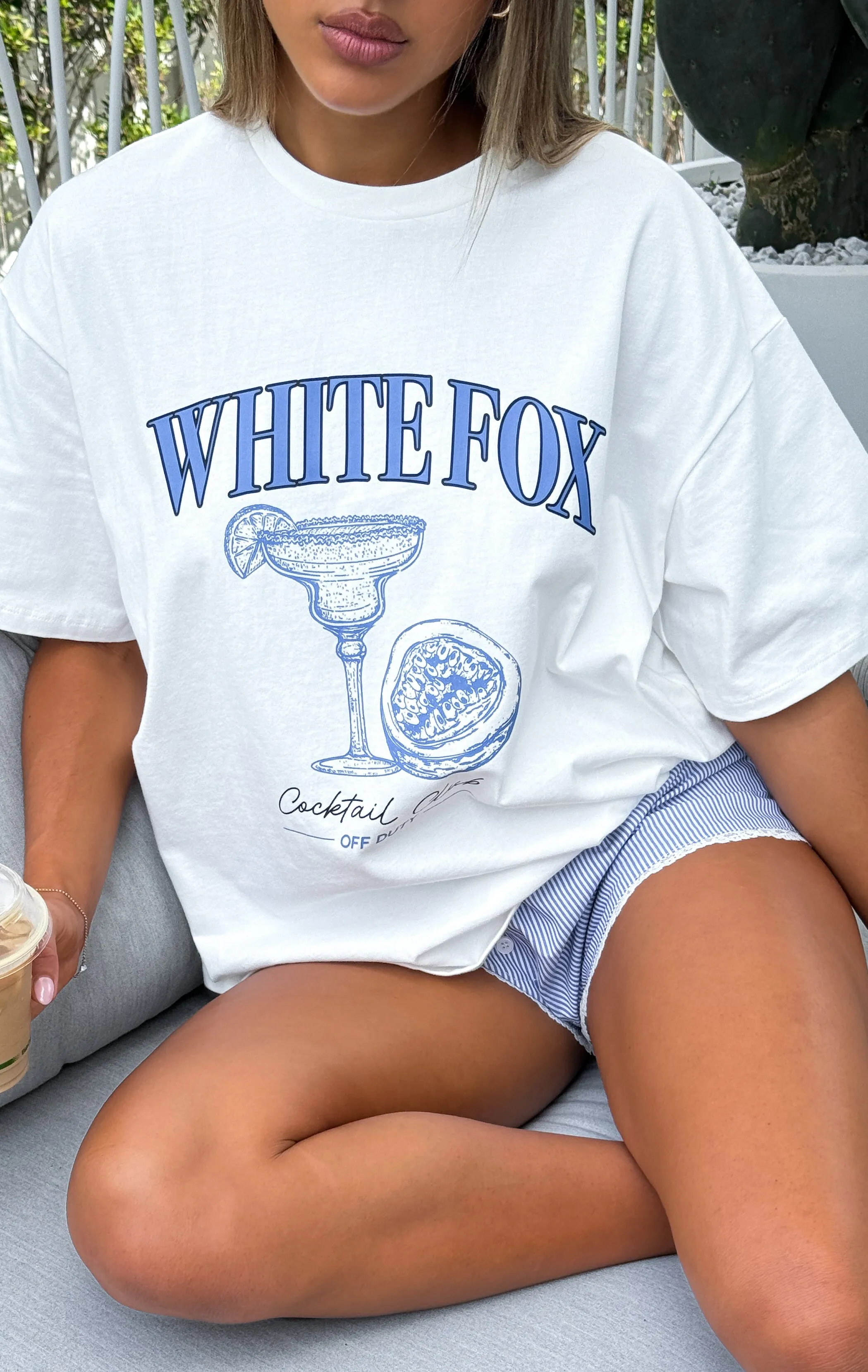 From Your Dreams Oversized Tee White sold by White Fox Boutique product image thumbnail 5