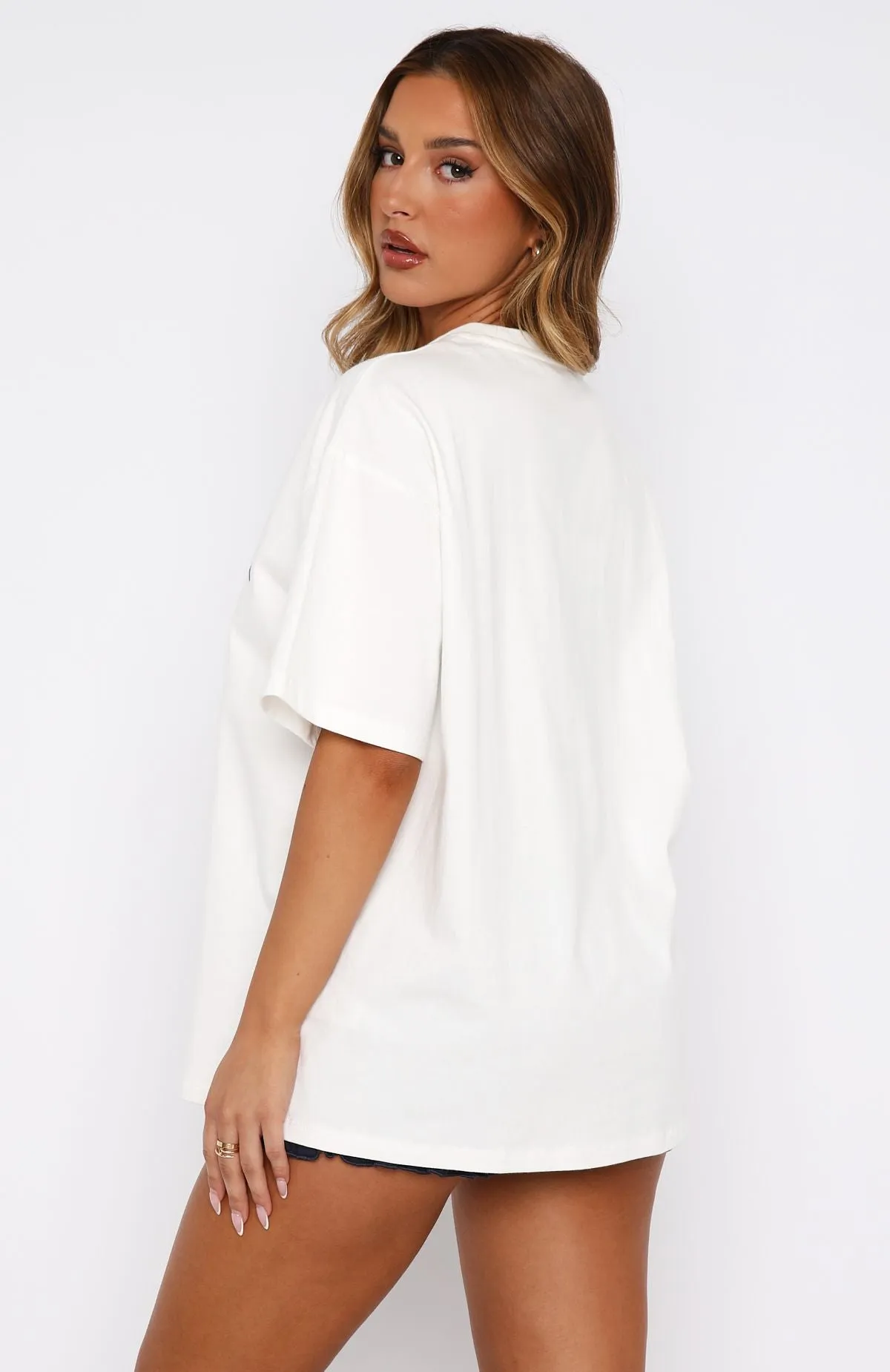 From Your Dreams Oversized Tee White sold by White Fox Boutique product image thumbnail 4