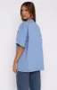 Give It Away Oversized Tee Dusty Blue sold by White Fox Boutique
