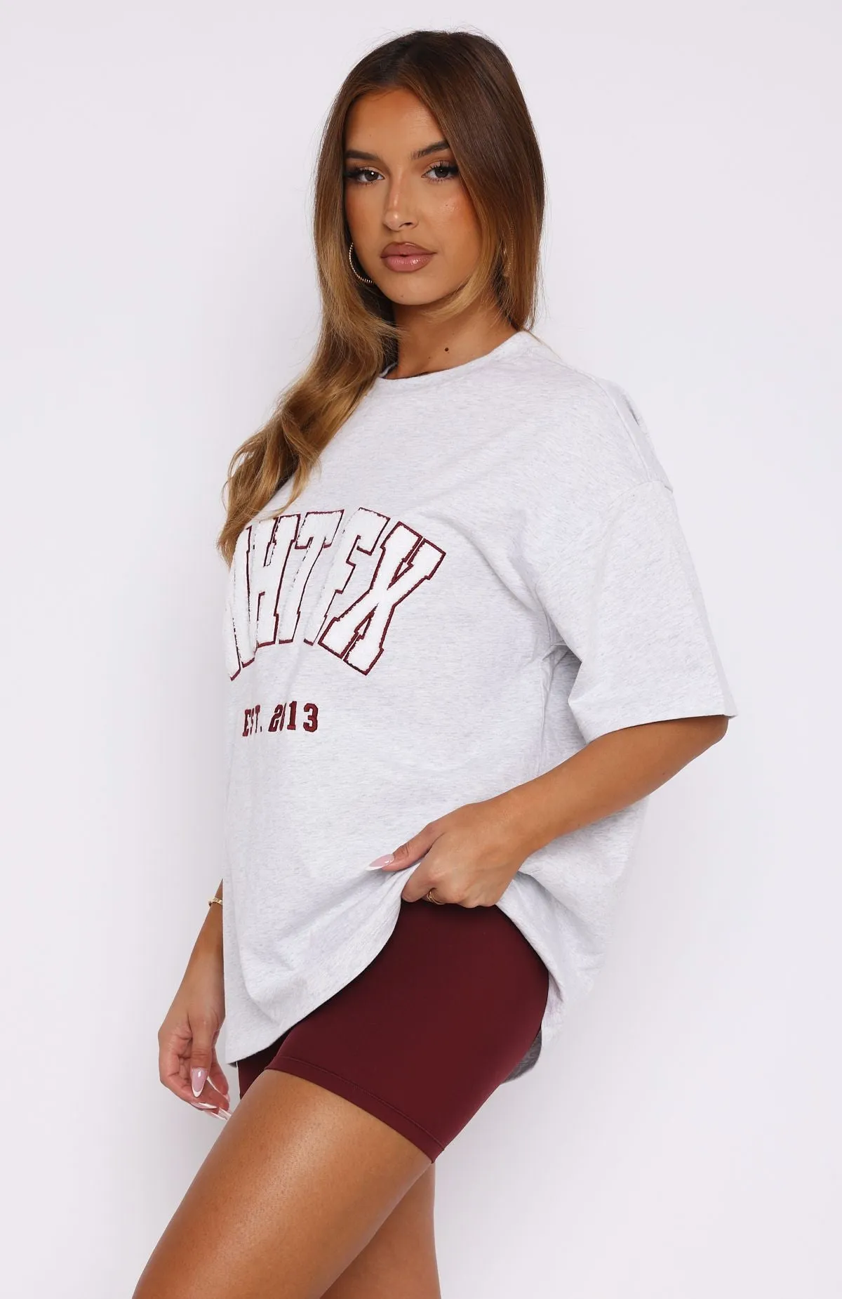 Give It Away Oversized Tee Grey Mist sold by White Fox Boutique product image thumbnail 3