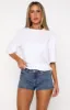 Softly Spoken Denim Shorts Mid Blue sold by White Fox Boutique