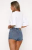 Softly Spoken Denim Shorts Mid Blue sold by White Fox Boutique