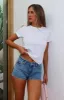 Softly Spoken Denim Shorts Light Blue sold by White Fox Boutique