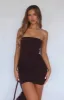 I Guess So Mini Dress Chocolate sold by White Fox Boutique