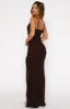 High Voltage Maxi Dress Chocolate sold by White Fox Boutique