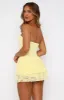 New Idea Strapless Mini Dress Lemon sold by White Fox Boutique