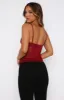 She Moves Bustier Wine sold by White Fox Boutique