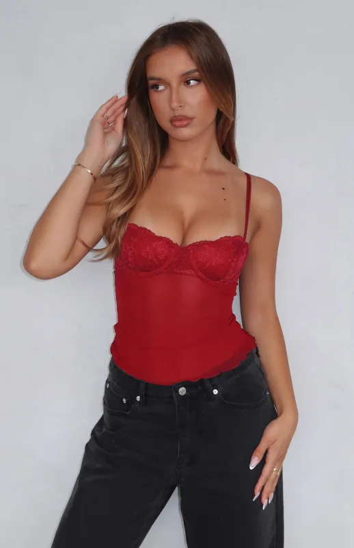 She Moves Bustier Wine sold by White Fox Boutique