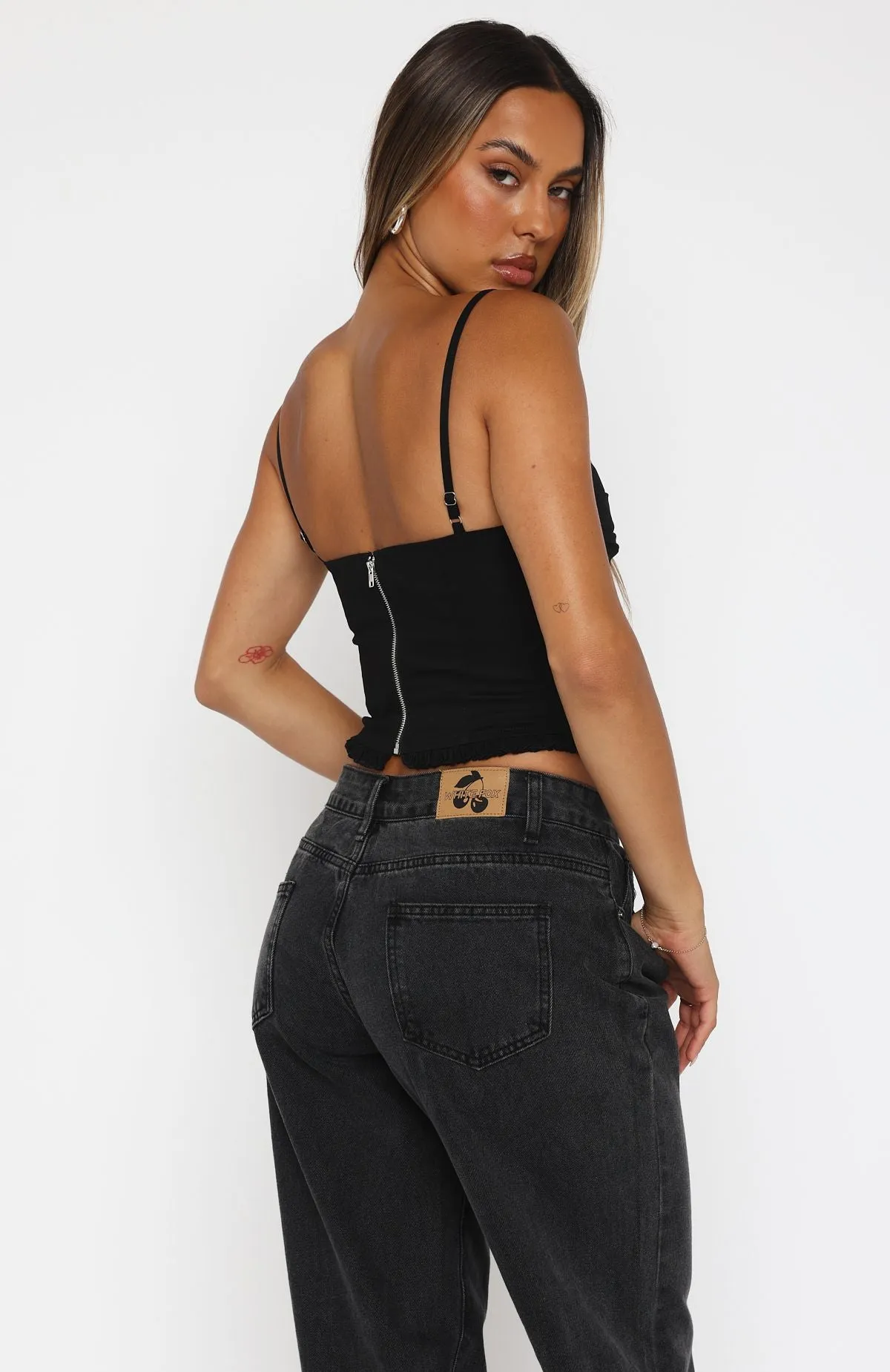 Striking Out Bustier Black sold by White Fox Boutique product image thumbnail 4