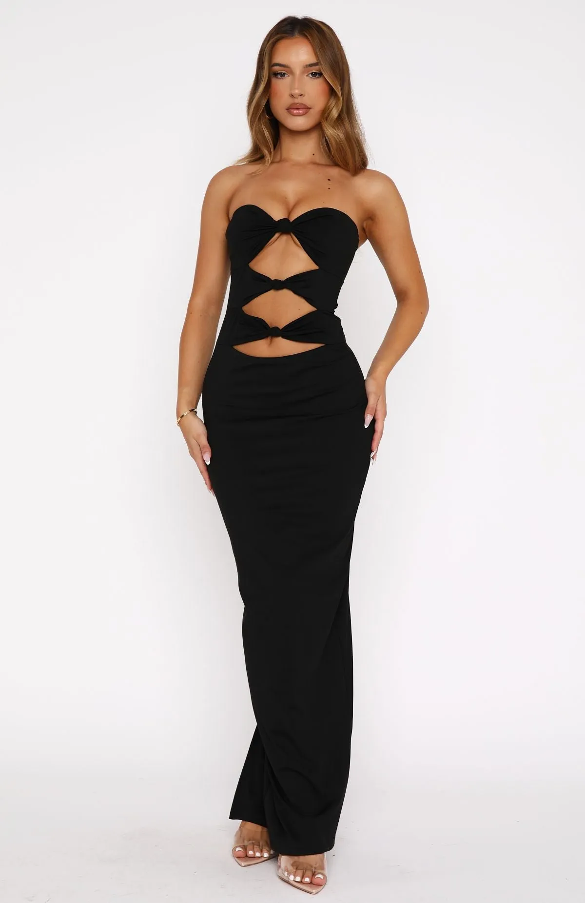 Life After Love Maxi Dress Black sold by White Fox Boutique product image thumbnail 2