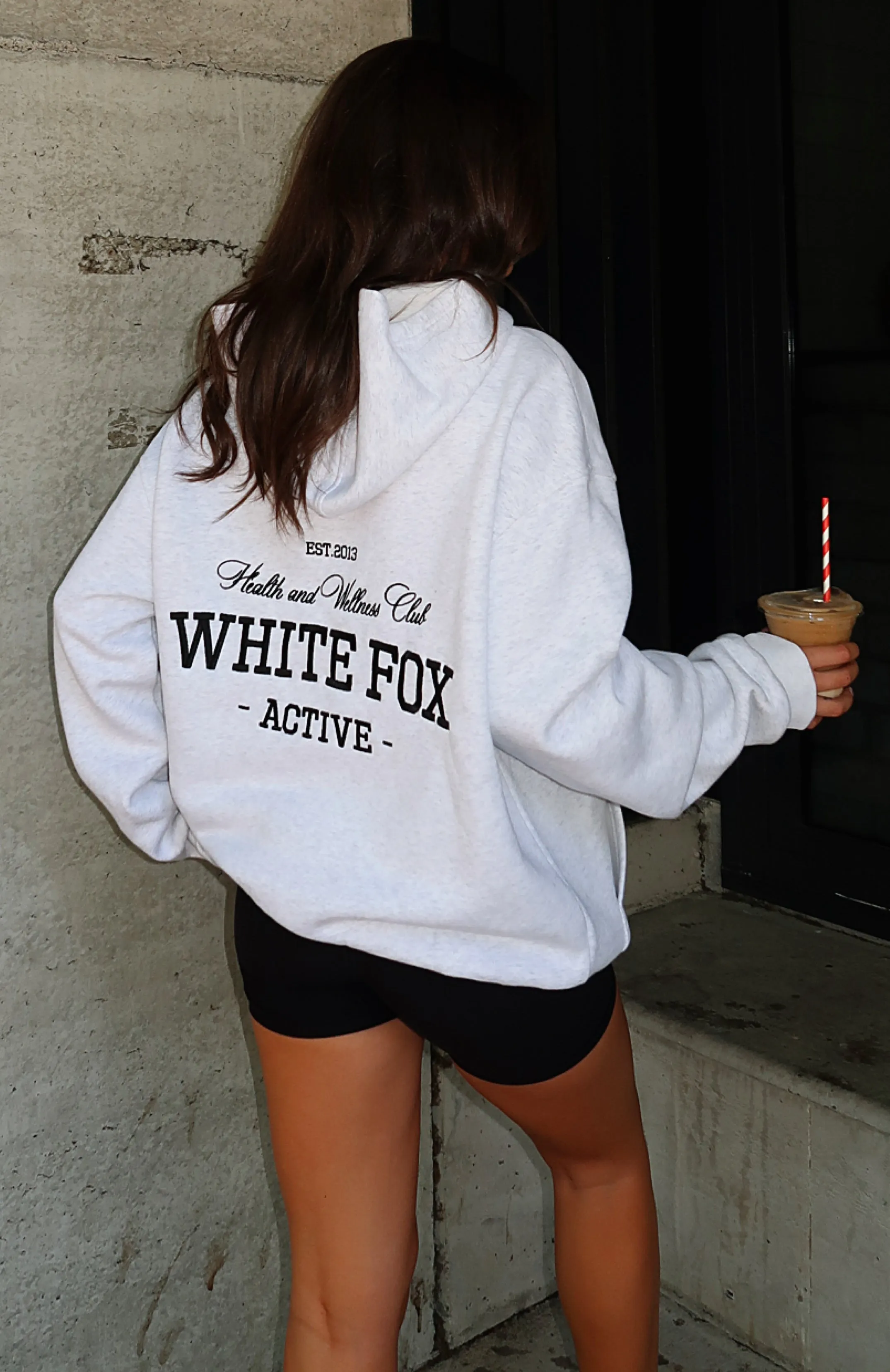 Taking Sides Oversized Hoodie Grey Marle sold by White Fox Boutique product image thumbnail 2