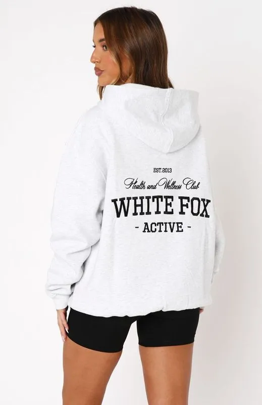 Taking Sides Oversized Hoodie Grey Marle sold by White Fox Boutique product image thumbnail 5