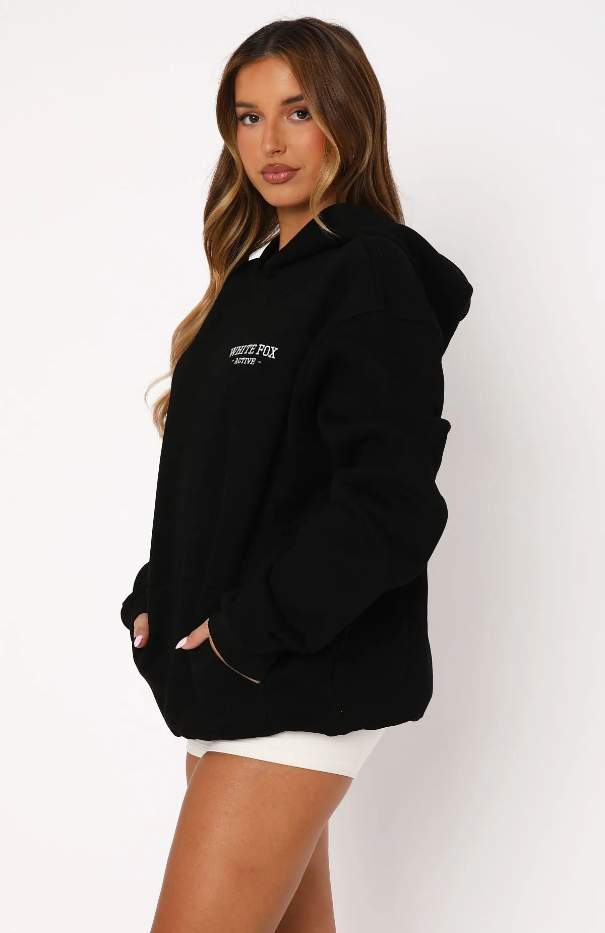 Taking Sides Oversized Hoodie Black sold by White Fox Boutique product image thumbnail 3
