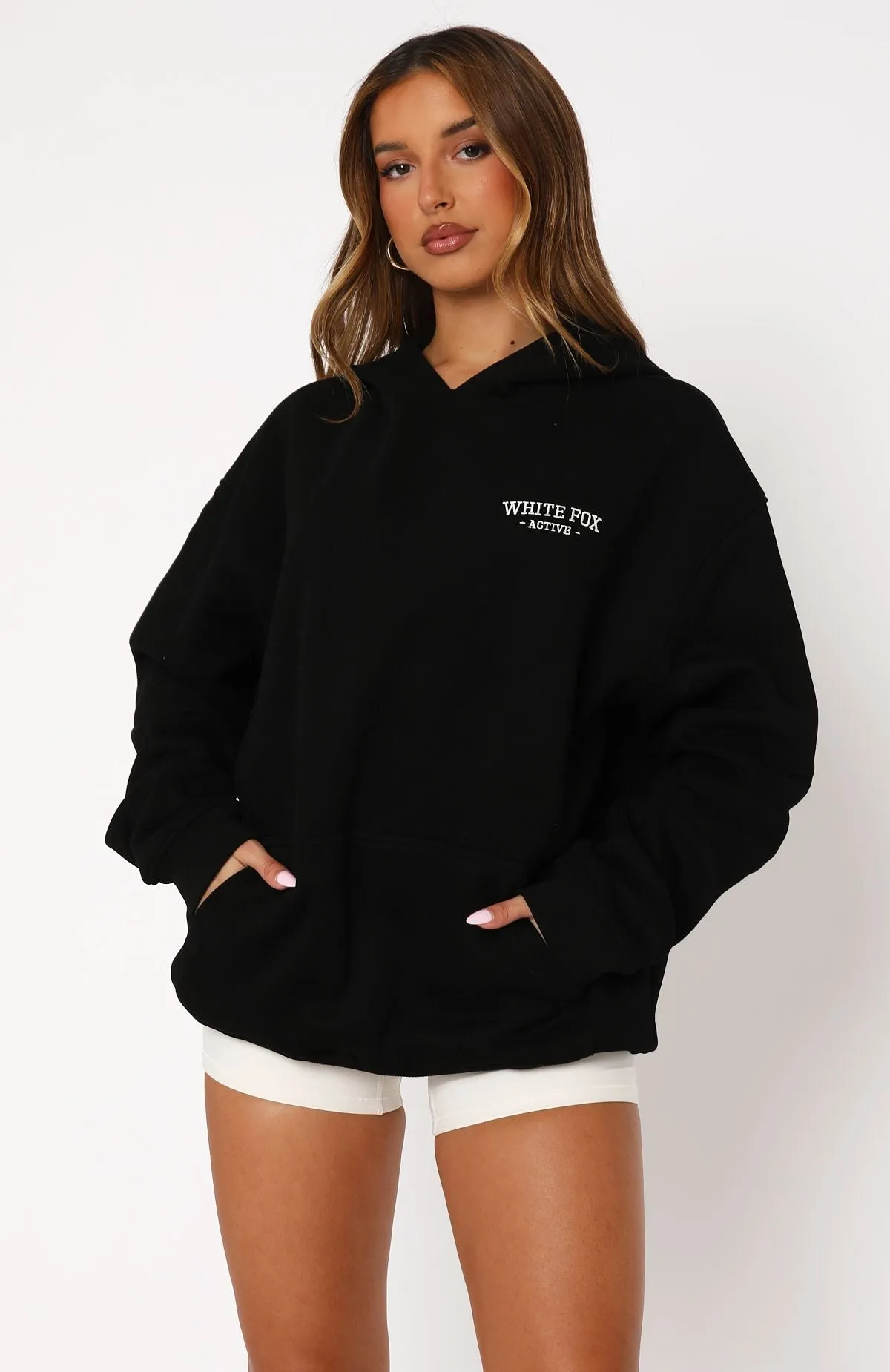 Taking Sides Oversized Hoodie Black sold by White Fox Boutique product image thumbnail 2