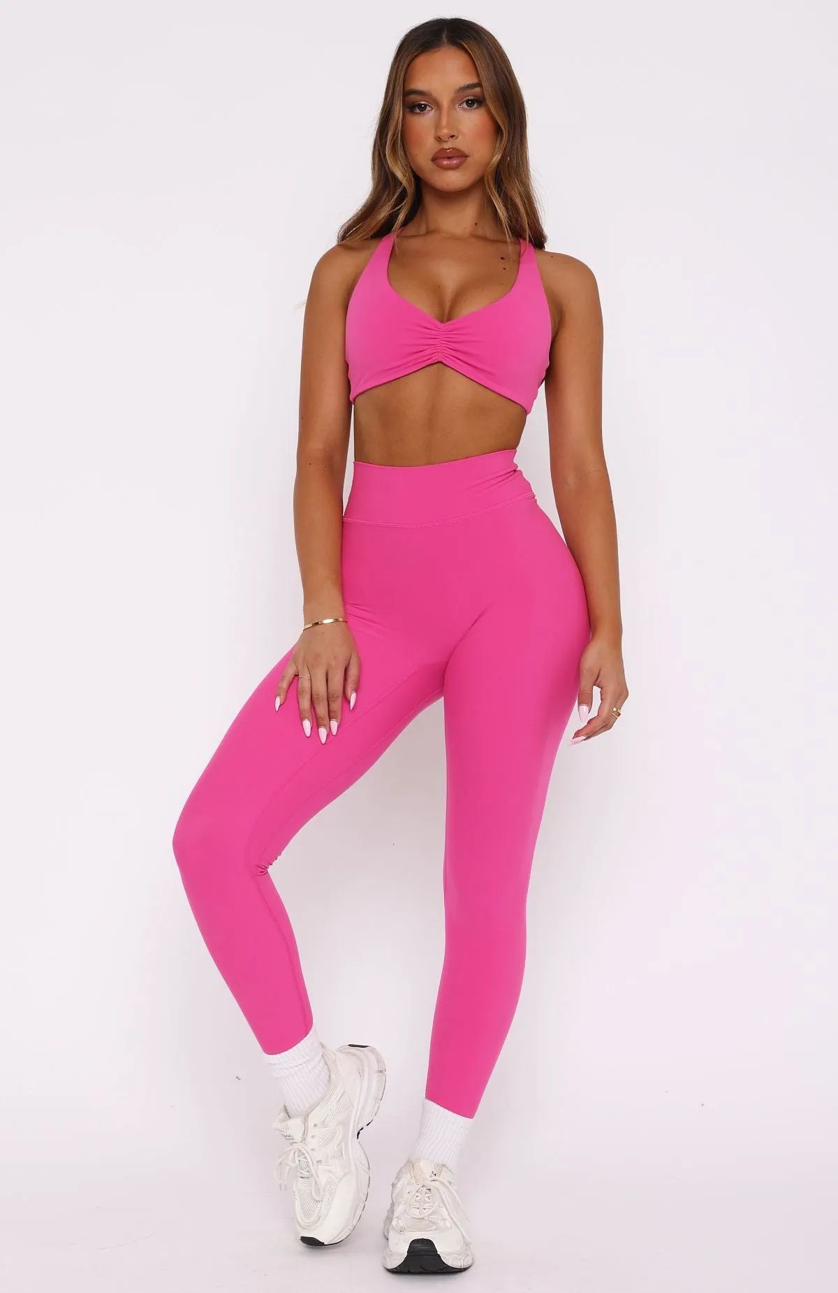 Intensity Scrunch Leggings Bubblegum sold by White Fox Boutique product image thumbnail 3