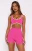 I'll Prove It Sports Crop Bubblegum/Citrus sold by White Fox Boutique