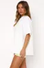 Down To The Wire Oversized Tee White sold by White Fox Boutique