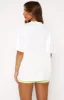 Down To The Wire Oversized Tee White sold by White Fox Boutique