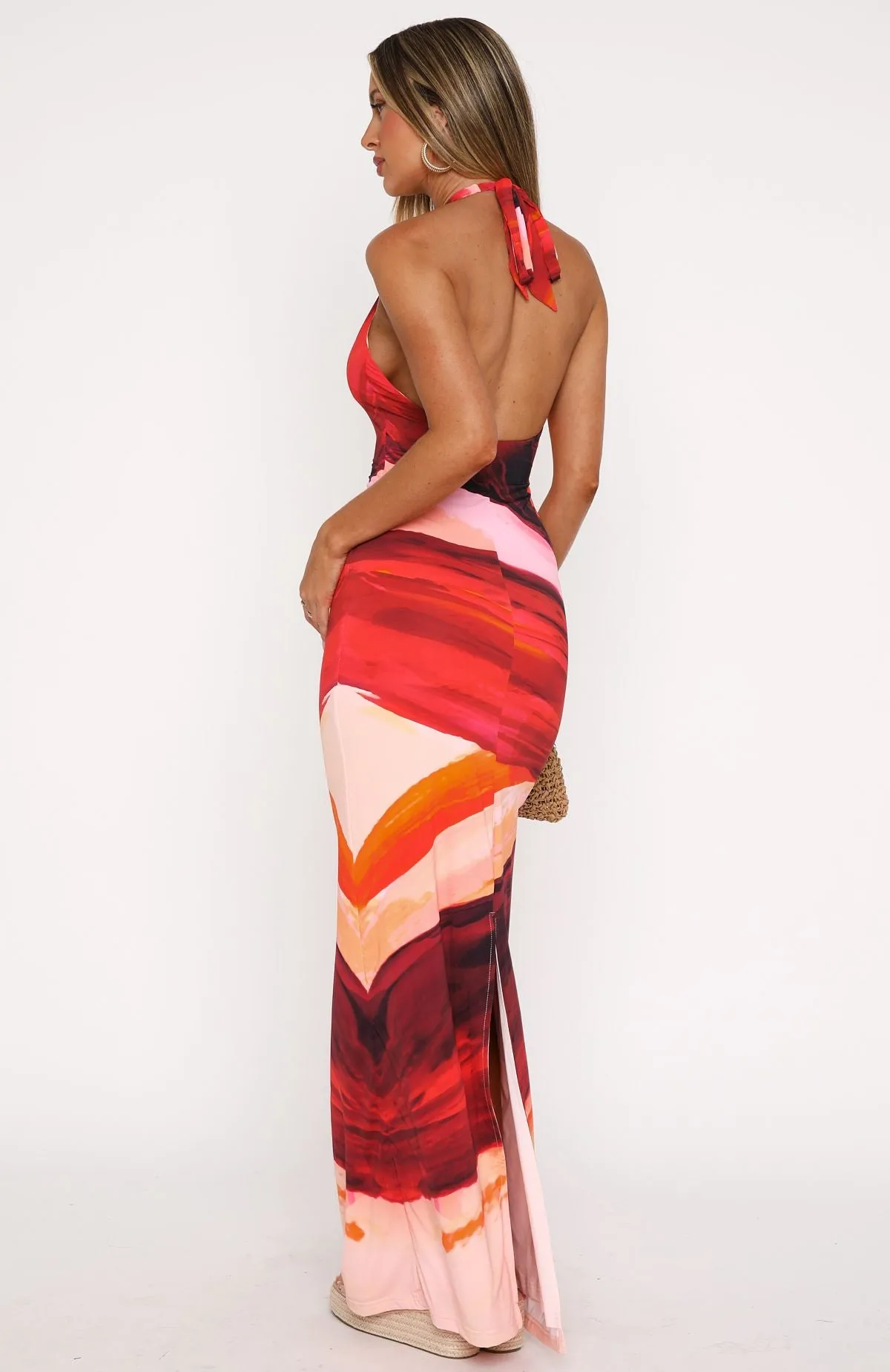 Kiwi Kisses Maxi Dress Sunset Petal sold by White Fox Boutique product image thumbnail 4