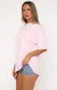 Tropic Time Oversized Tee Pink sold by White Fox Boutique