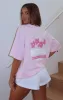 Tropic Time Oversized Tee Pink sold by White Fox Boutique