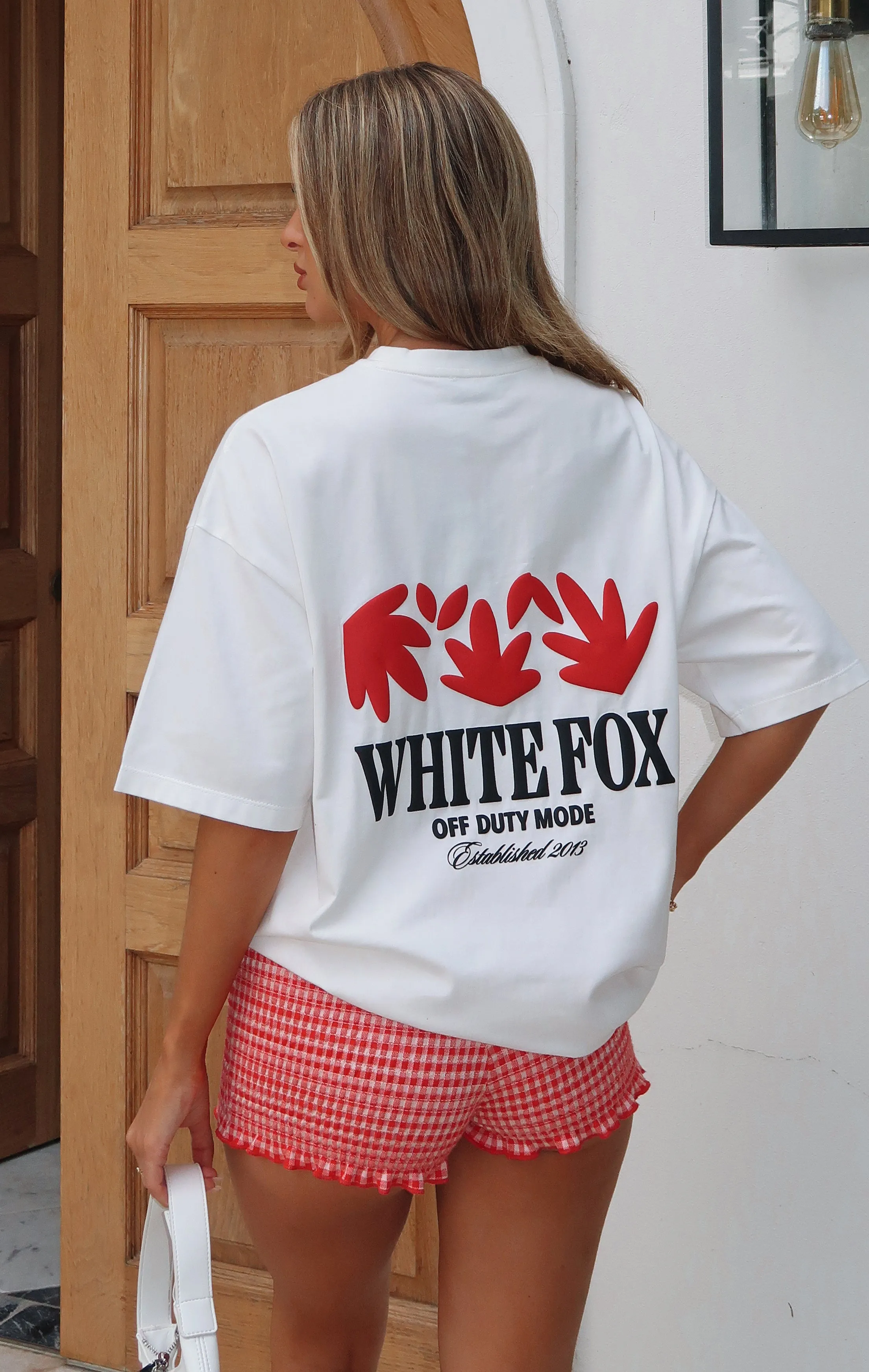 Exclusive Invite Oversized Tee White sold by White Fox Boutique