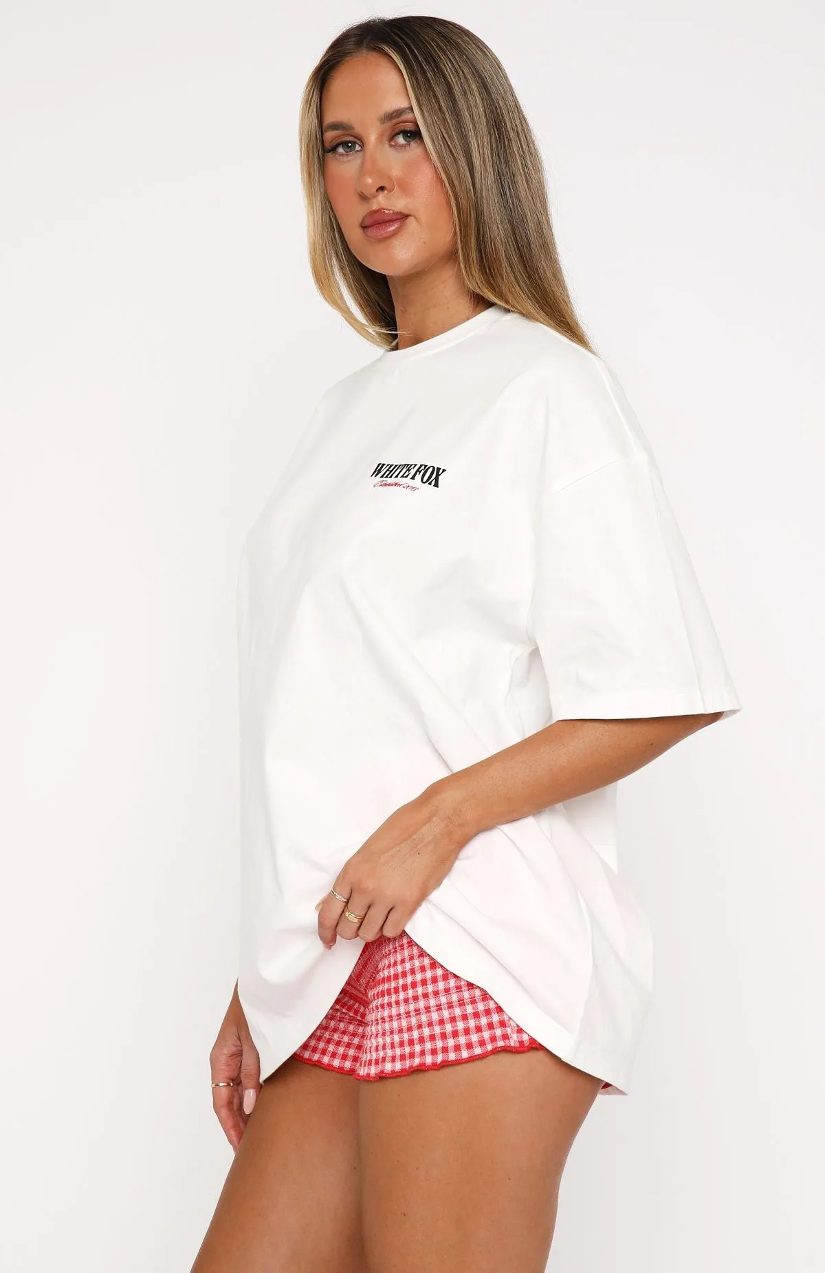 Exclusive Invite Oversized Tee White sold by White Fox Boutique product image thumbnail 3