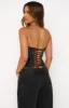 Let It Go Strapless Bustier Midnight Leopard sold by White Fox Boutique