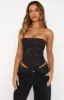 Let It Go Strapless Bustier Midnight Leopard sold by White Fox Boutique