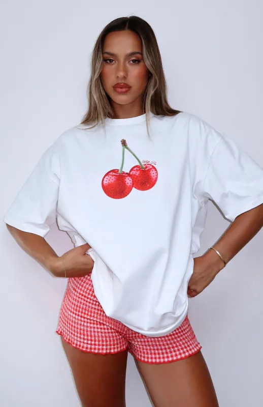Sweet Like Sugar Oversized Tee White sold by White Fox Boutique