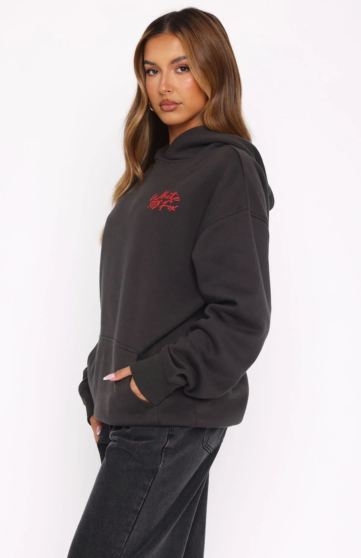 Be My Lover Oversized Hoodie Charcoal sold by White Fox Boutique product image thumbnail 4