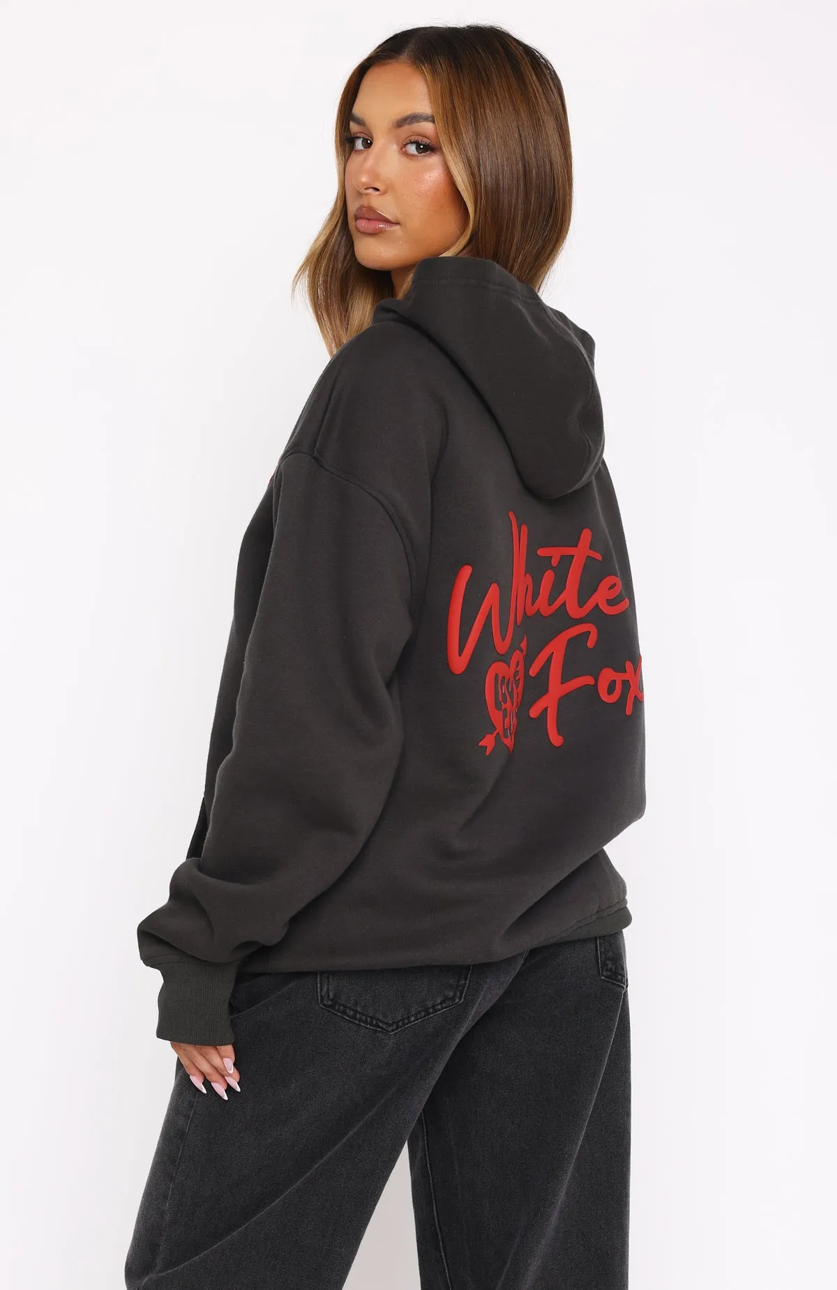 Be My Lover Oversized Hoodie Charcoal sold by White Fox Boutique product image thumbnail 5